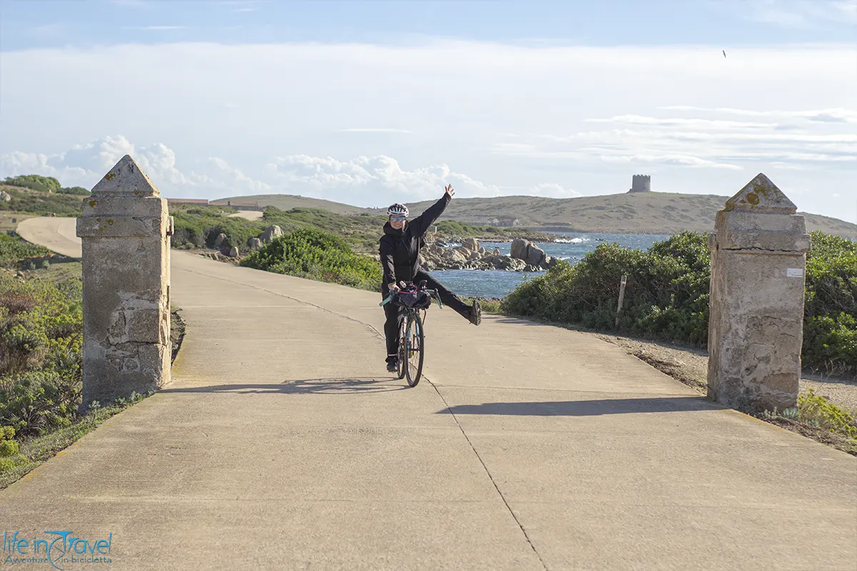 Asinara in bici rientro per reale
