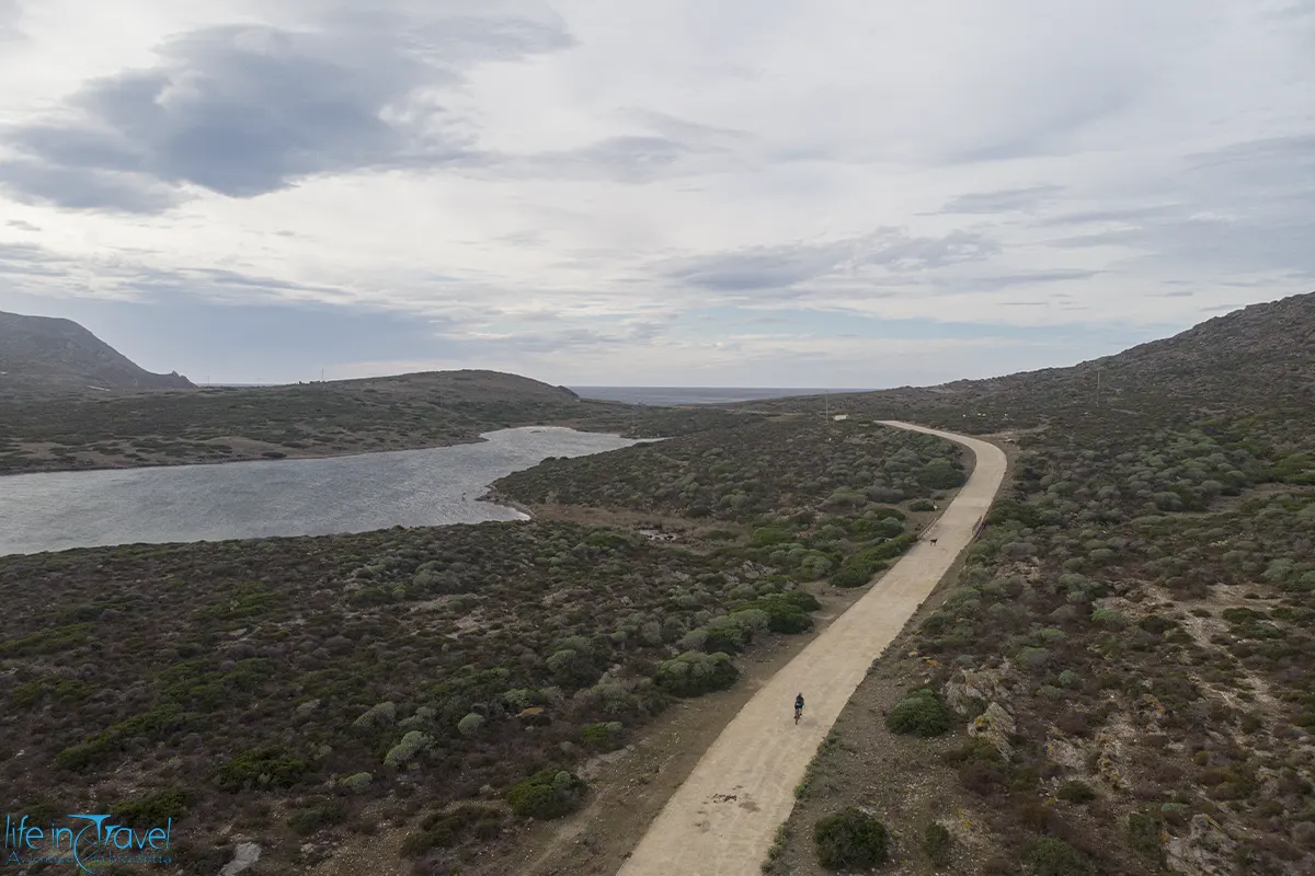 Asinara in bici stradadrone