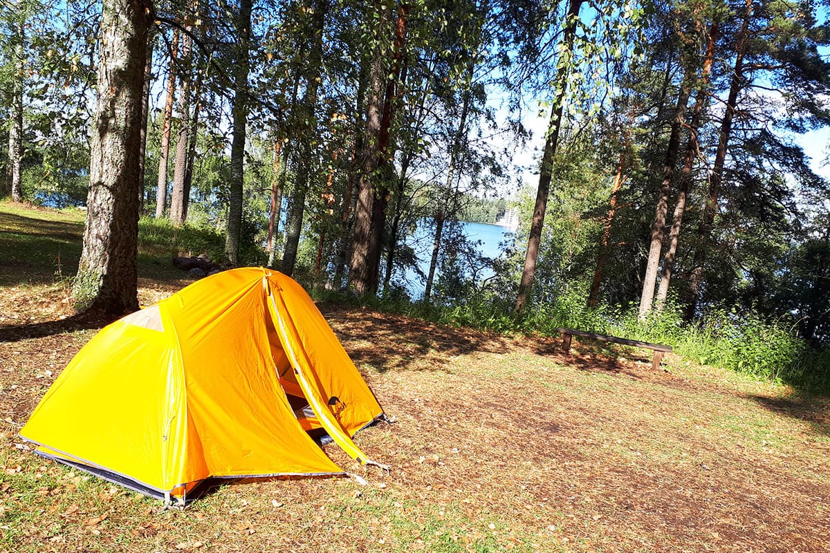 Finlandia in bici campeggio