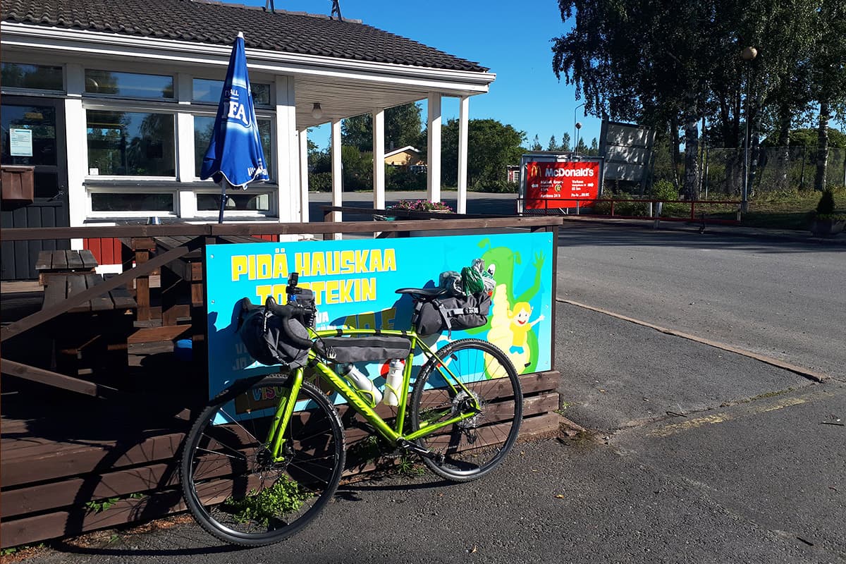 Finlandia in bici pit stop