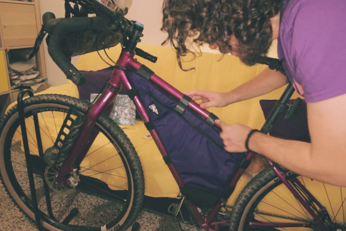 Borsa telaio bikepacking strap