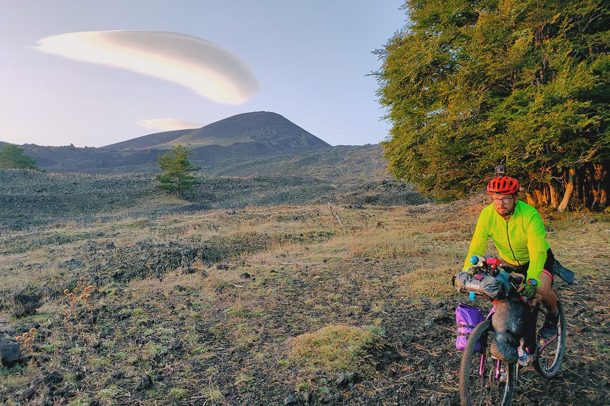 Borsa manubrio bikepacking LOMO Etna mat