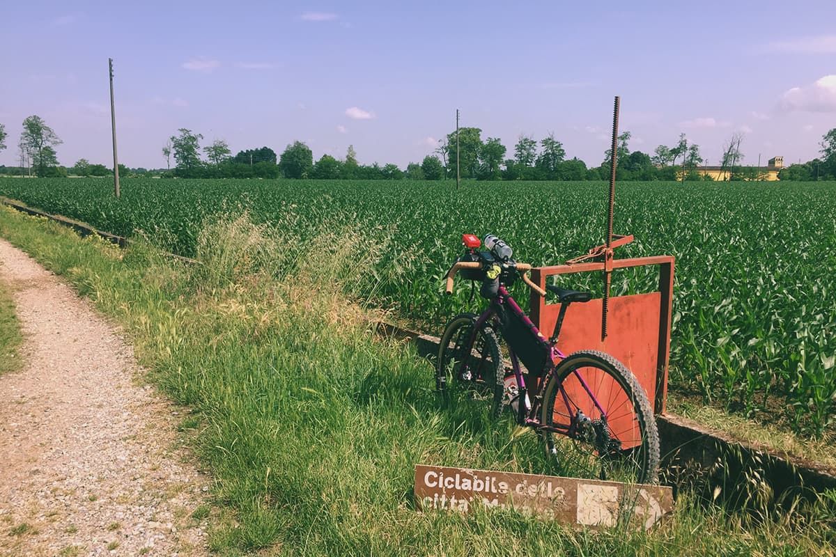 Ciclabile delle Città Murate   incrocio senza cartello