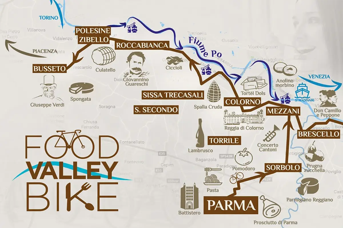 piste ciclabili in Italia food valley bike