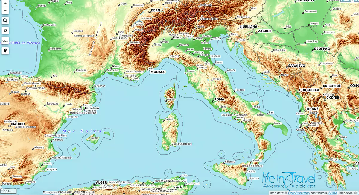 mappe gratis per Garmin opentopo