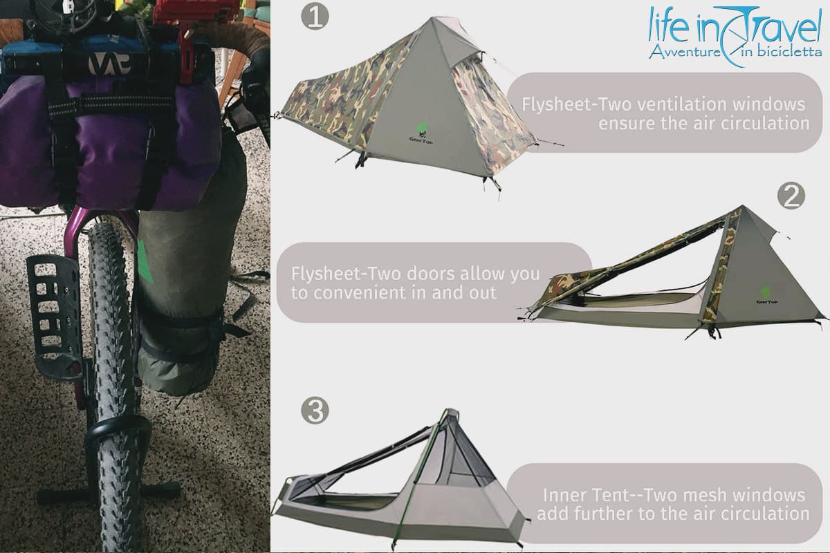 Tenda monoposto Geertop caratteristiche 2