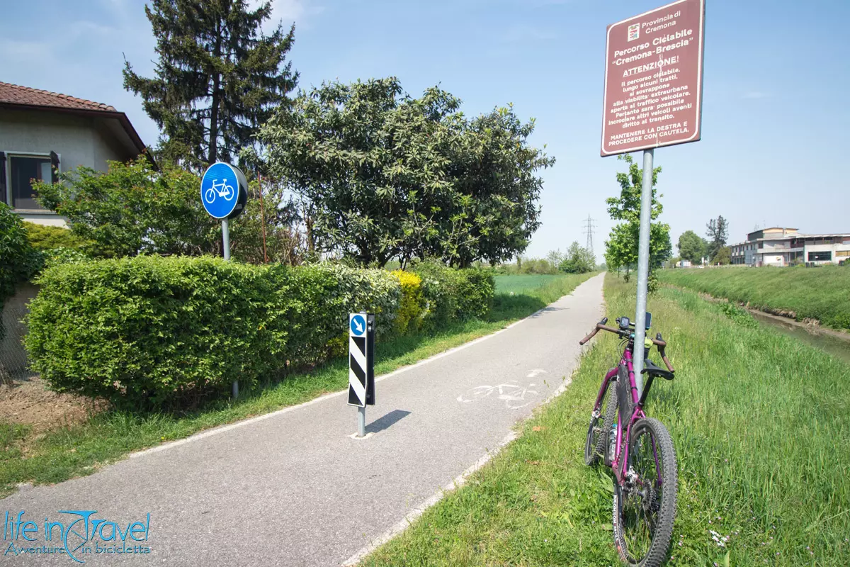 Ciclabile Brescia Cremona inizio ciclabile