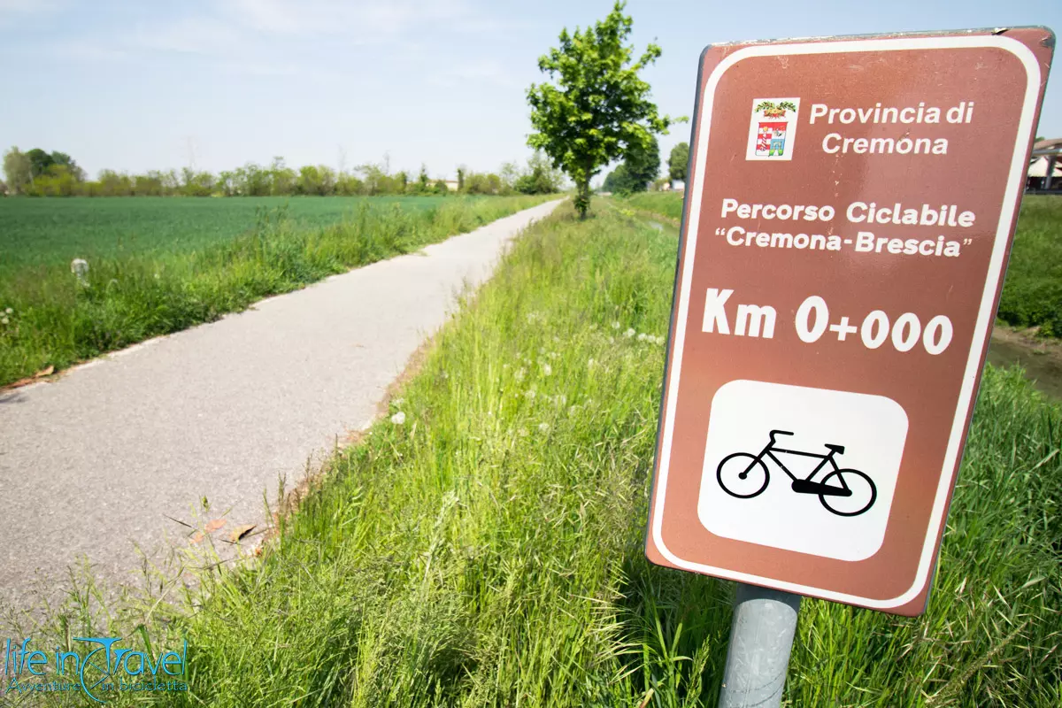 Ciclabile Brescia Cremona inizio ciclabule 2