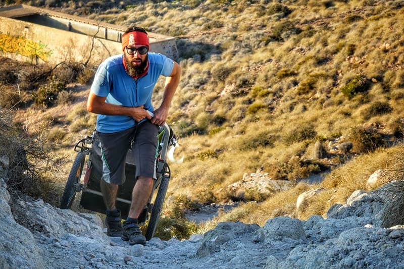 le ripide salite a Capo de Gata