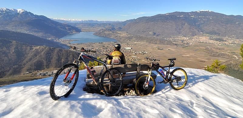 bici sulla neve