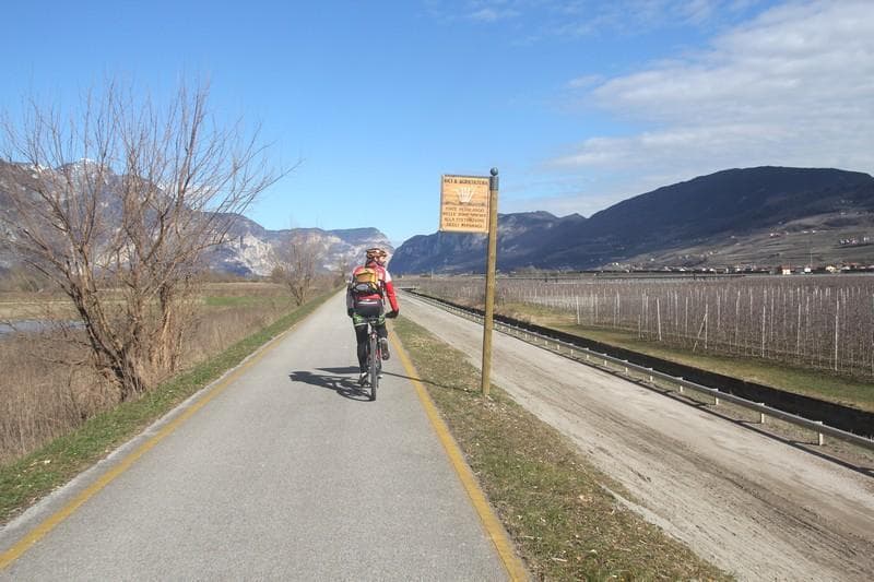 ciclabile dell adige trentino