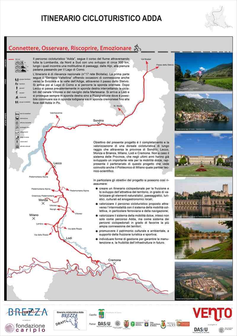 itinerario cicloturistico adda