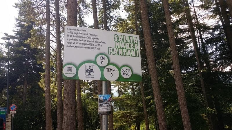 Inizio salita Gran Sasso