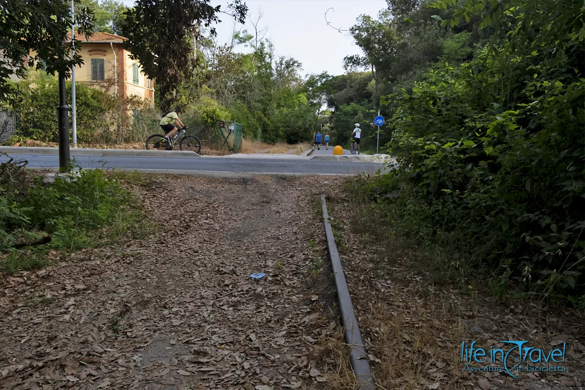 ciclopista del trammino rotaie