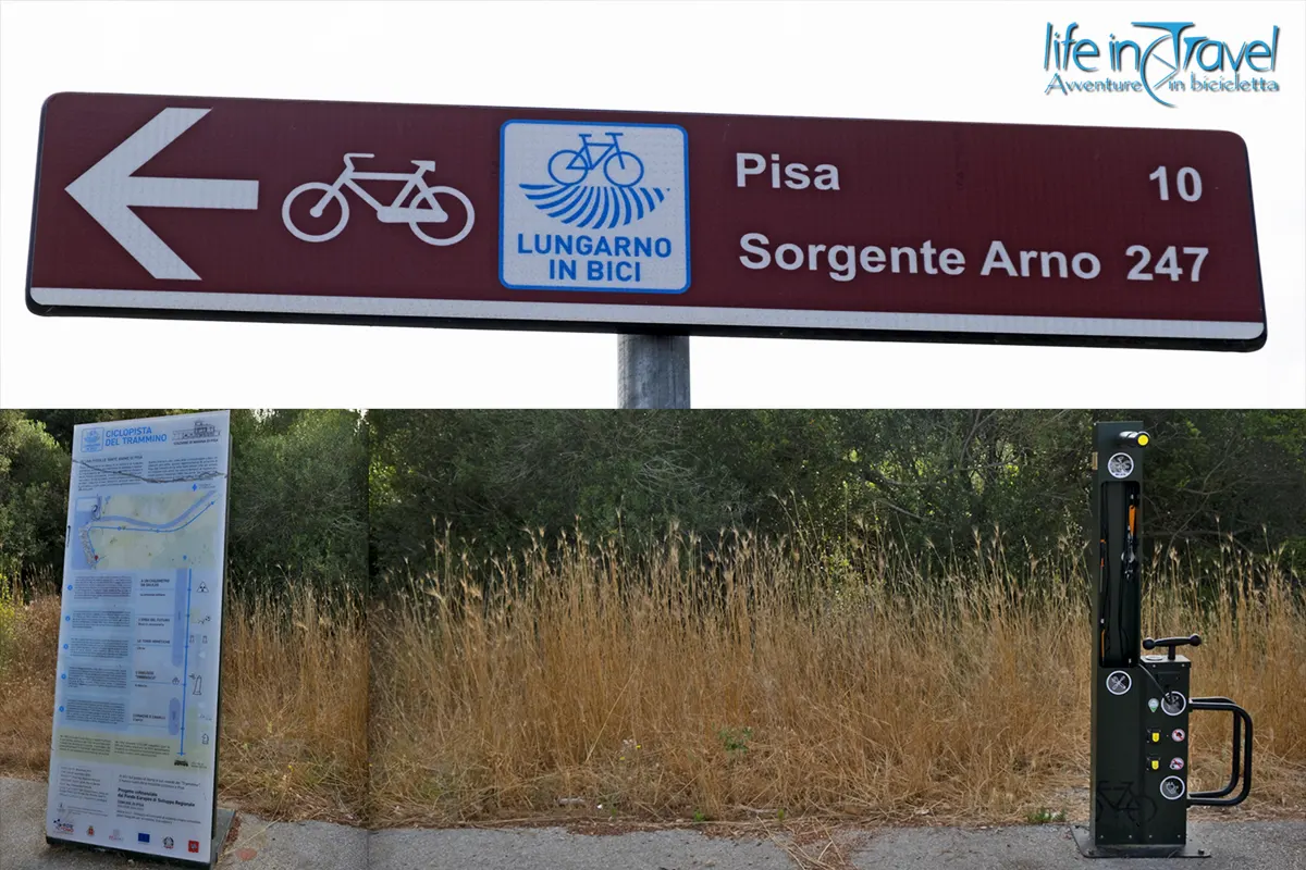 ciclopista del trammino segnaletica