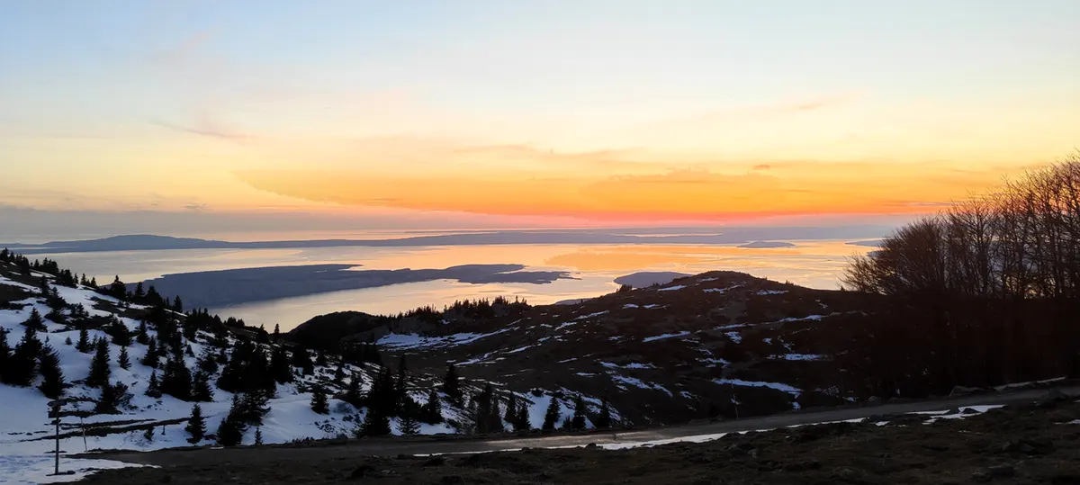 tramonto zavizan velebit