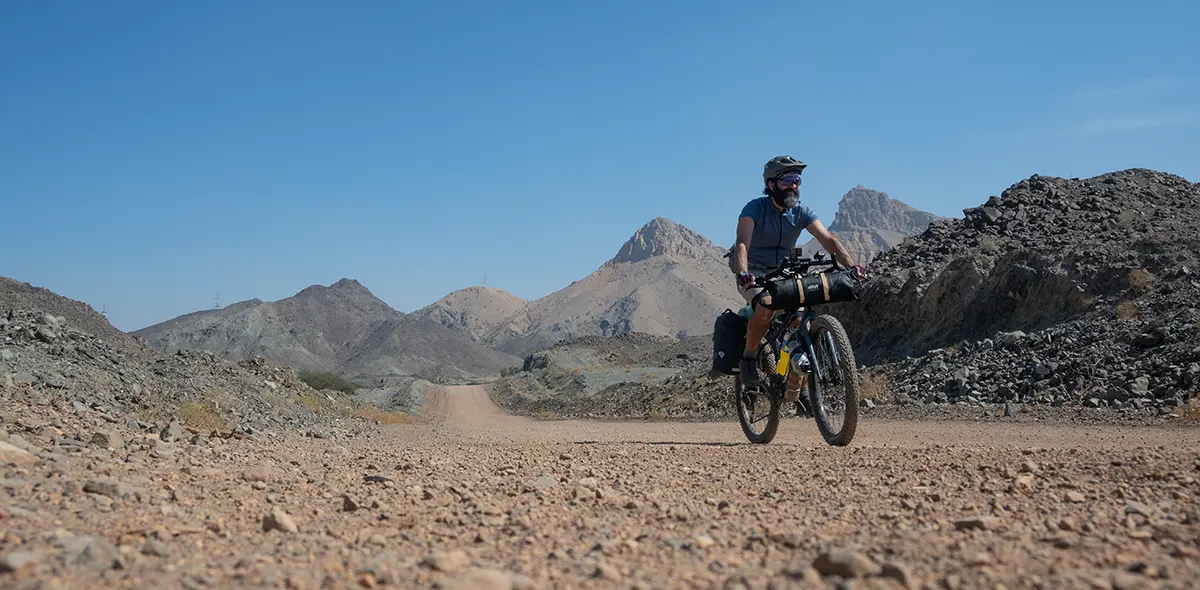 oman in bikepacking