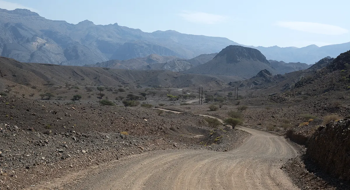 oman gravel road