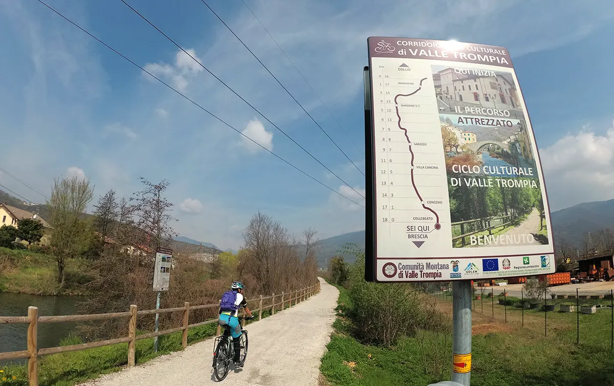 ciclabile val trompia