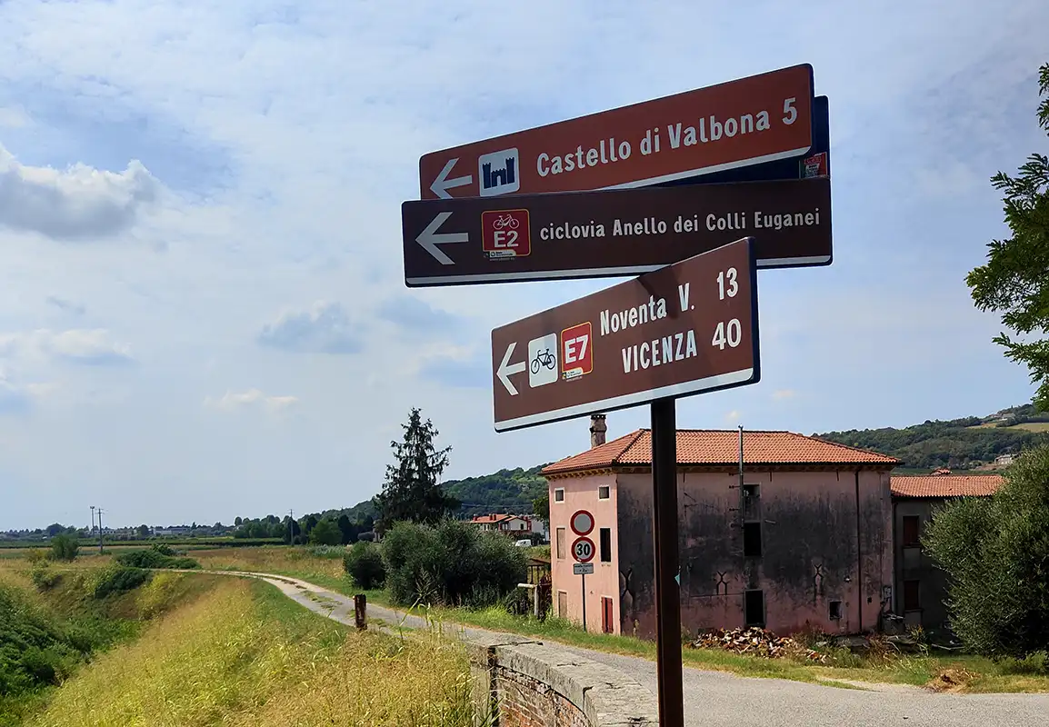 08 anello ciclabile colli euganei segnaletica