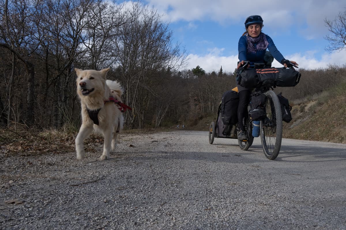 08 via di francesco in bici e cane