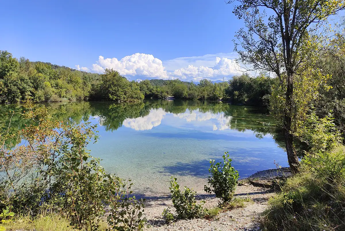 fvg bike trail laghetto farra isonzo