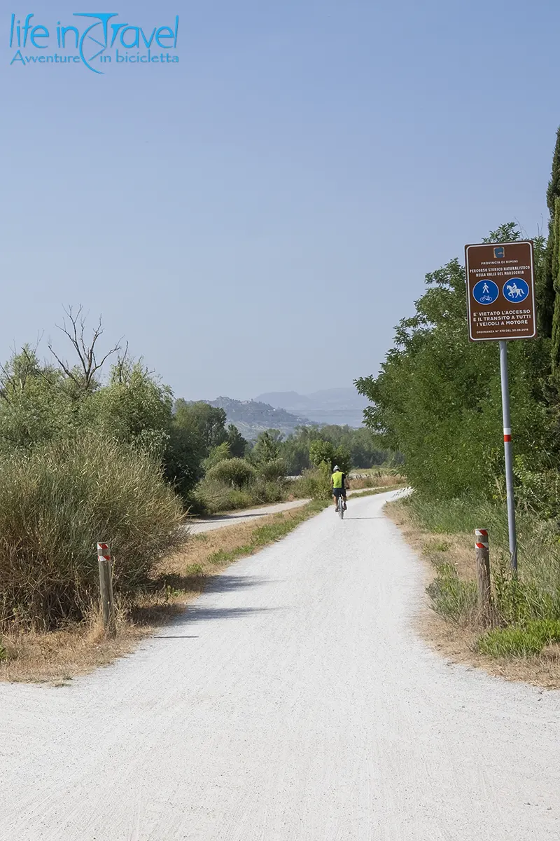 ciclabile valmarecchia in bici