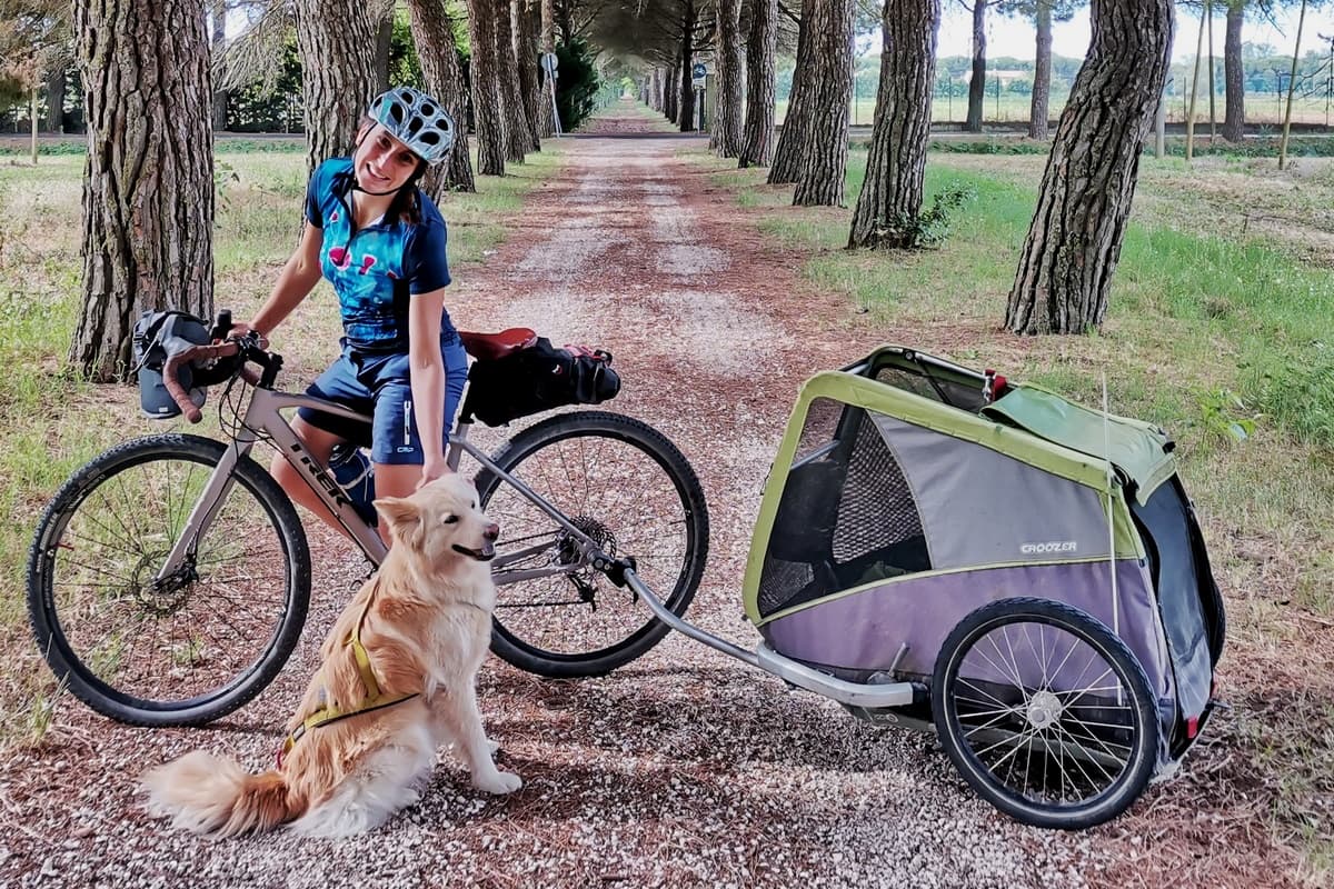 bibione in bici con nala