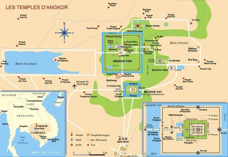 mappa angkor wat