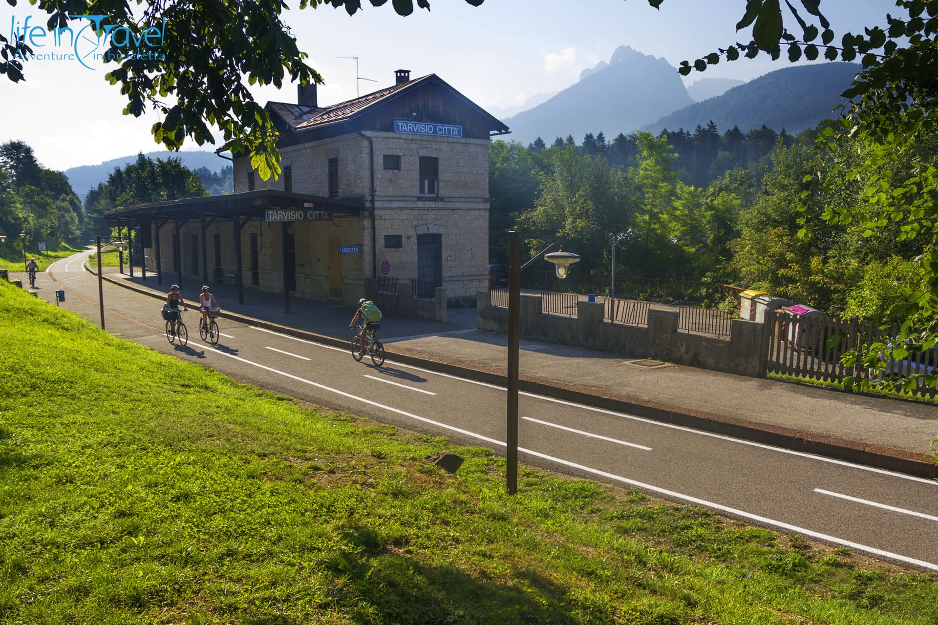 alpe-adria cycle path by bike