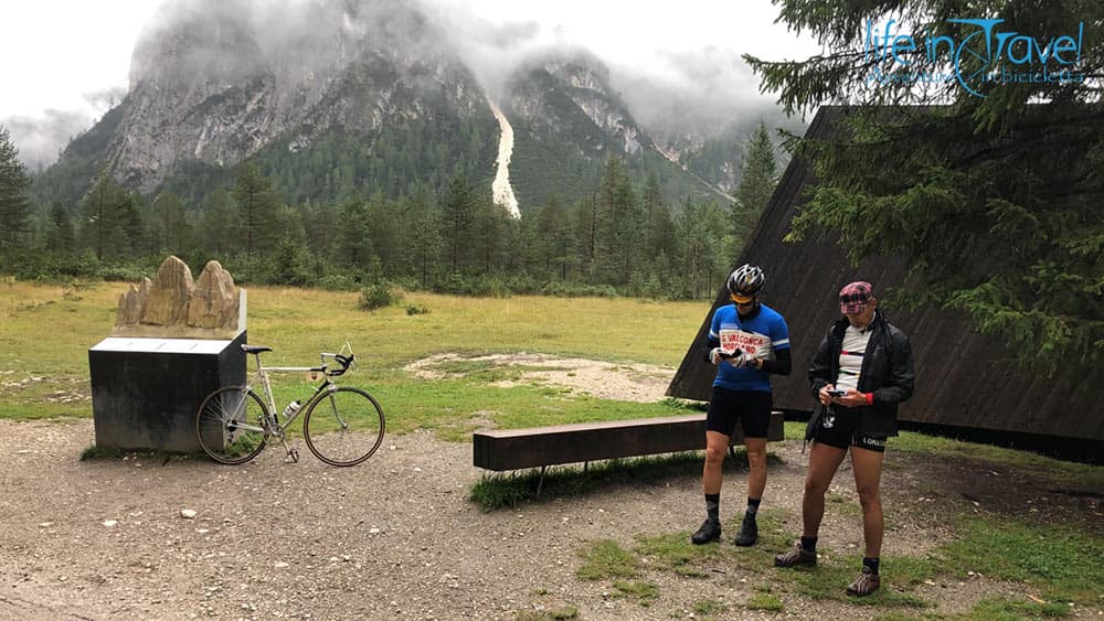 sosta sotto le dolomiti