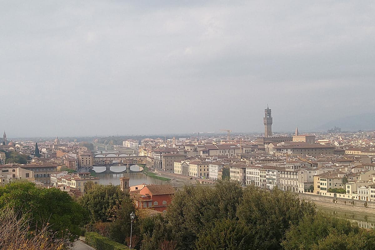 vista su firenze piazzale michelangelo