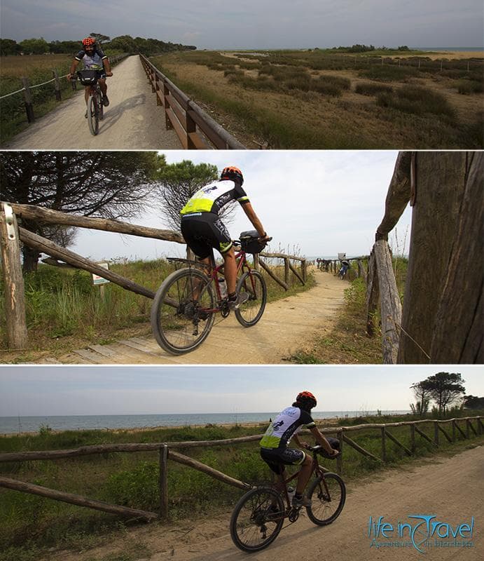 ciclabile bibione pineta