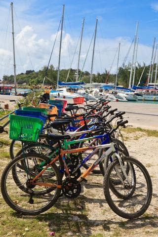In bici alle seychelles
