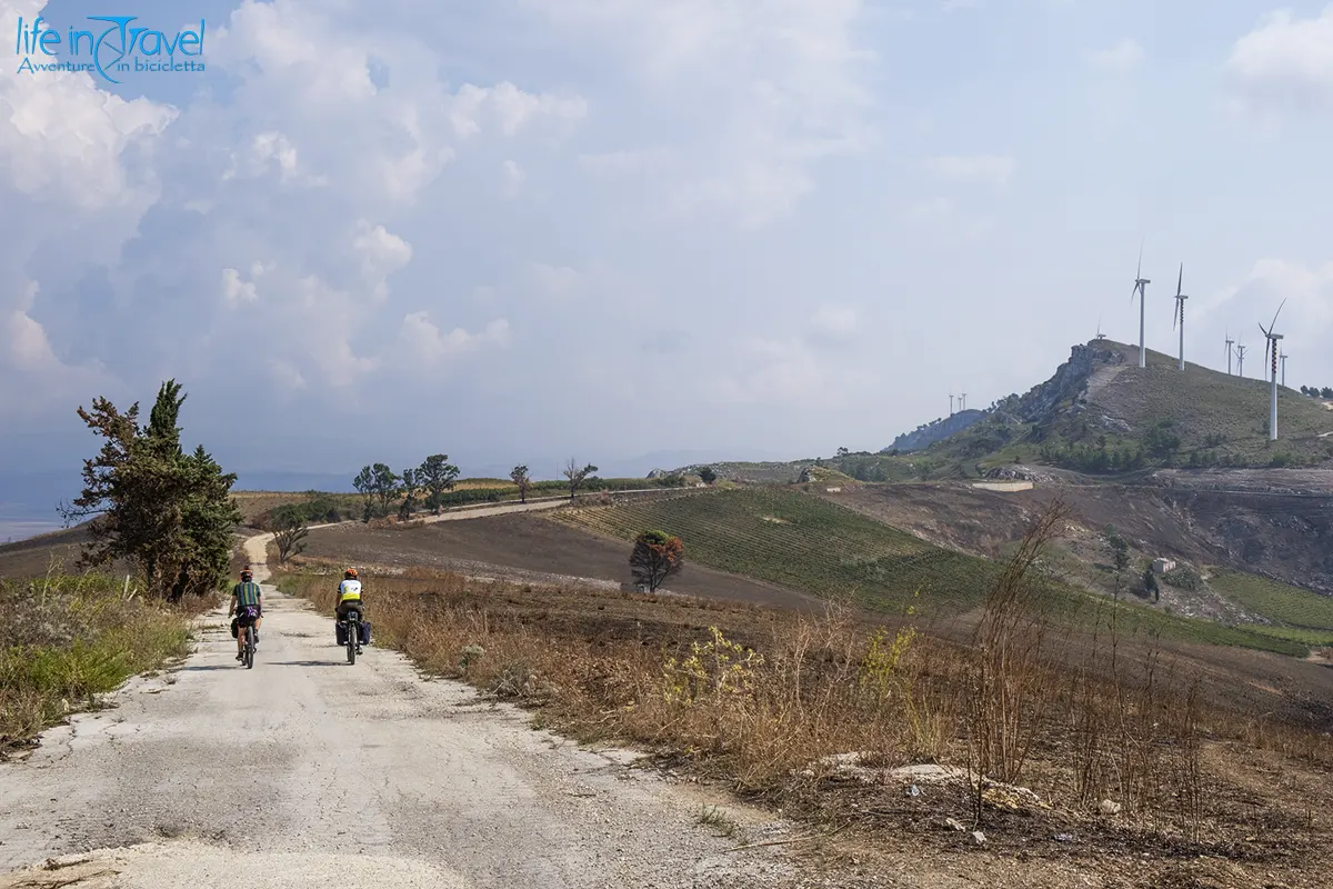 Cycling Sicily 15 verso il cretto in bici