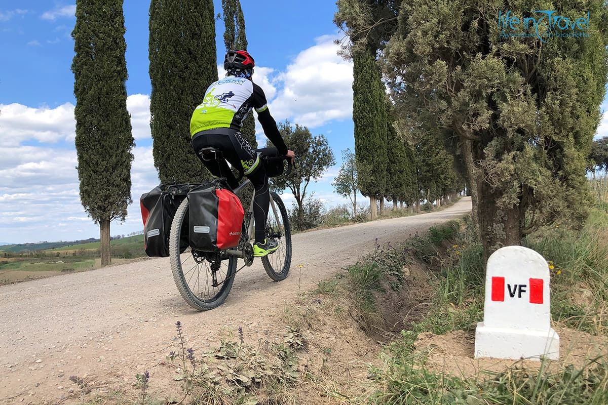 Val d'Orcia in bici - via francigena