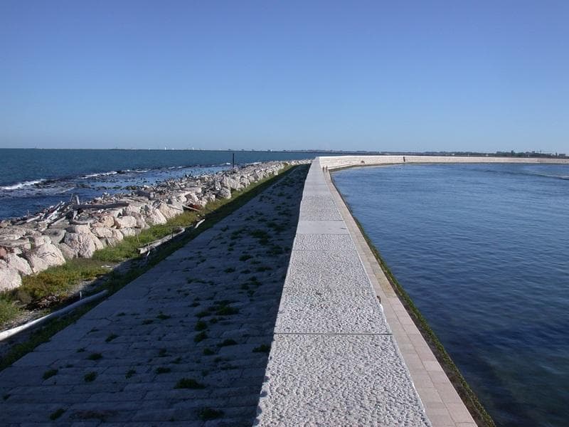 in bici a venezia