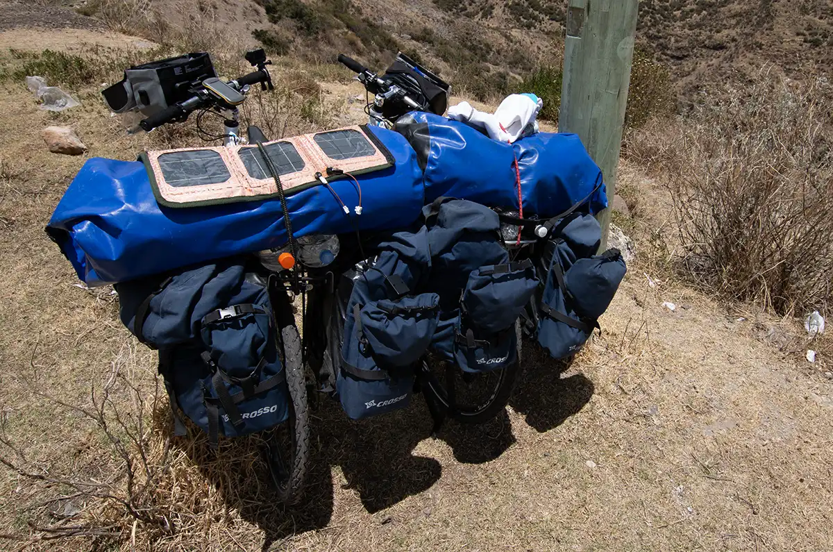 andes by bike loads
