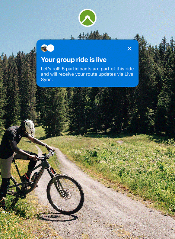 komoot tour di gruppo