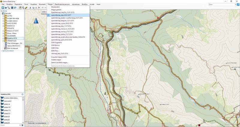 mappe osm su basecamp