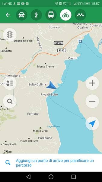 mapsme percorso