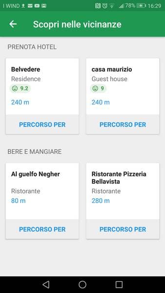 Ricerca punti d'interesse