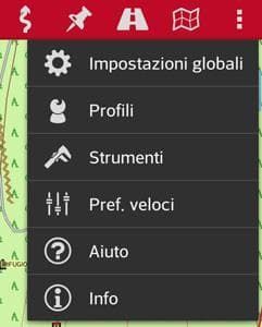 voci impostazioni