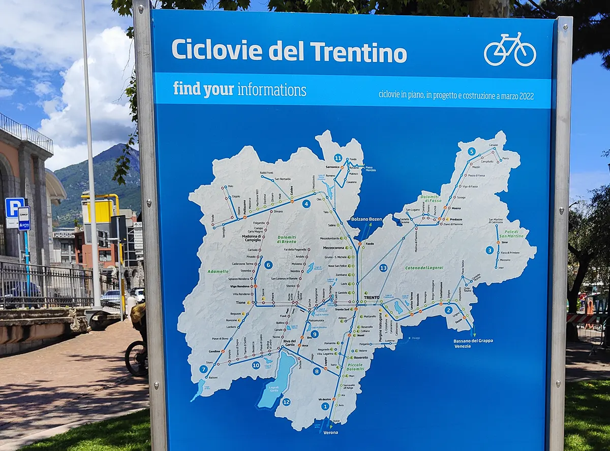 19 ciclabili trentino
