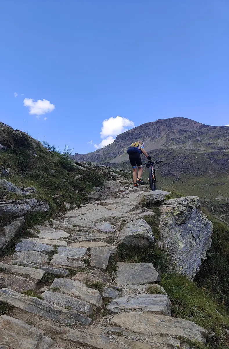 mtb val d ultimo sentiero passo rabbi