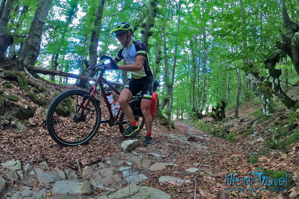 salita al monte penna in mtb