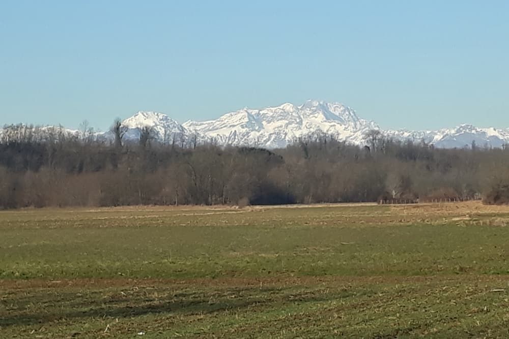 paesaggio alpi piemonte in mtb