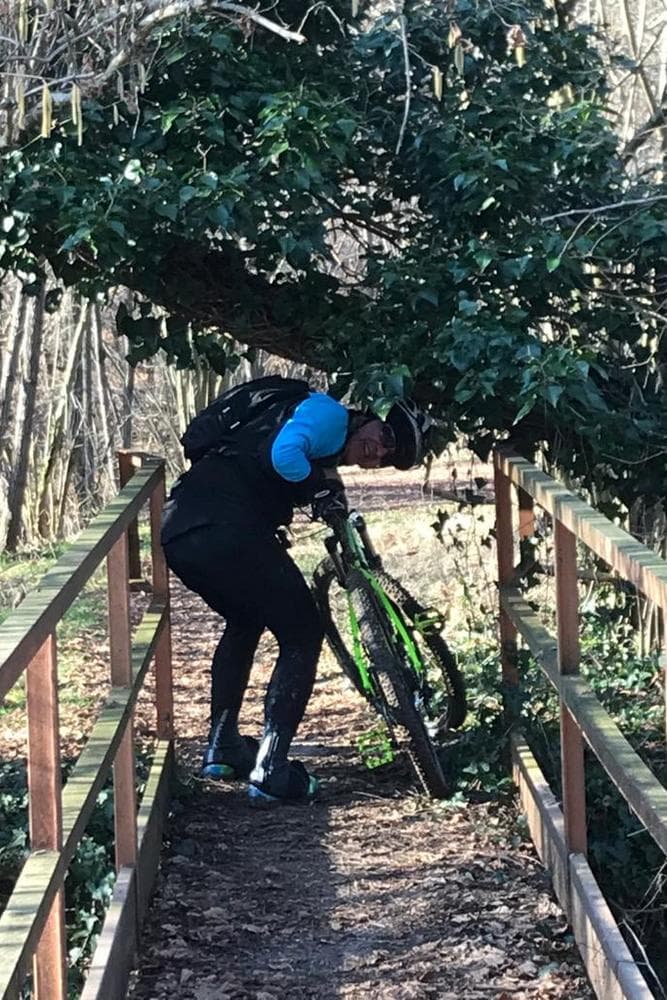 sterrata itinerario santuario di boca in mtb