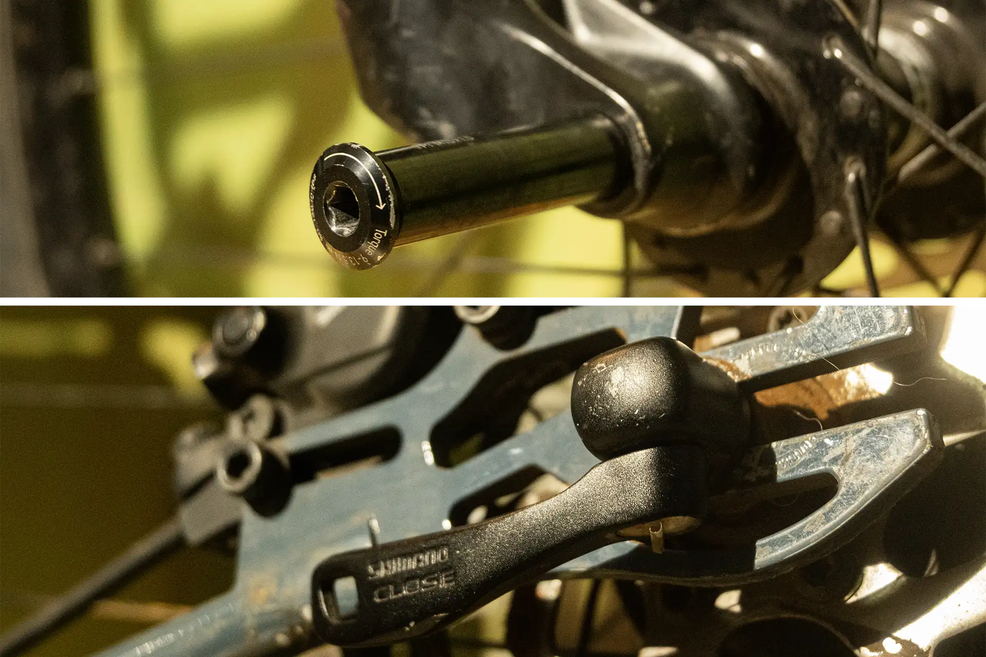 Perno passante e quick release bici 