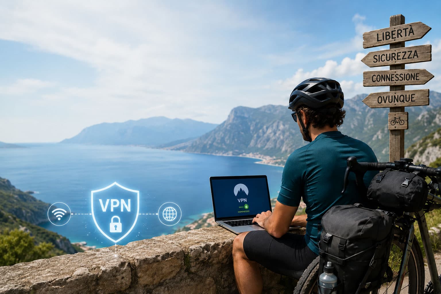 In bici con VPN
